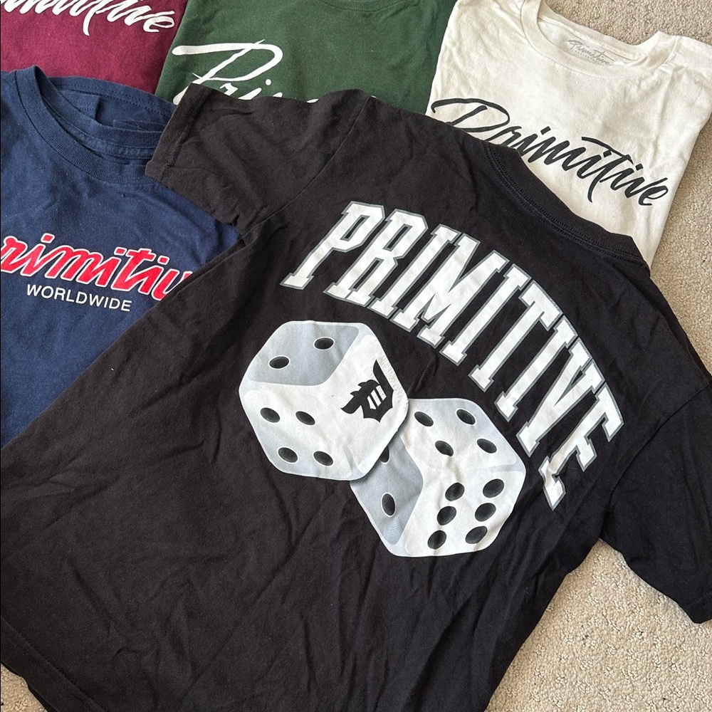 BUNDLE - 5 Shirts: Primitive Logo T-Shirt Collection - Picture 4 of 4